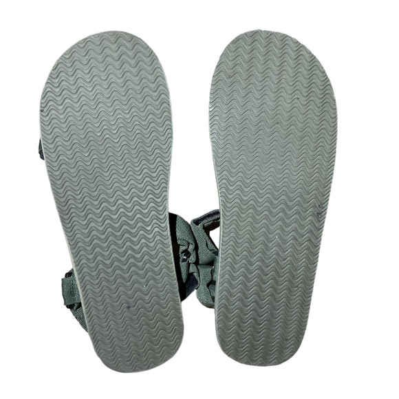 1786- MNG MANGO Army Green Velcro Men’s Sandals size 12 - Picture 5 of 7